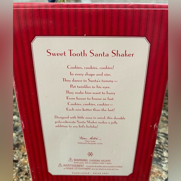 🎅🏻 HALLMARK KEEPSAKE KIDS SWEET TOOTH SANTA SHAKER. RARE & RETIRED! - Picture 4 of 6